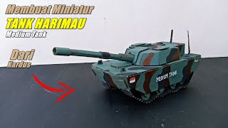 Cara Membuat Medium Tank Harimau TNI AD Dari kardus | Ide Kreatif