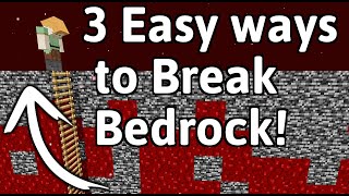 3 Easy Ways To Break Bedrock In Description