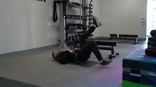 Single Leg Glute Bridge w/2 s Pause at Top