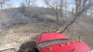 Squad 350 Dad and I grass fire at Muir and Watkins