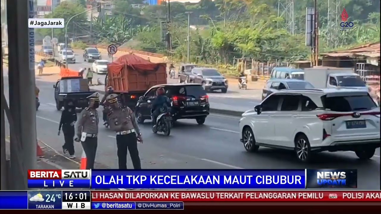 Polisi Gelar Olah TKP Kecelakaan Maut Truk Pertamina di Jalan Alternatif Cibubur