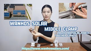 Aluminum Solar Middle Clamp Explained  Precision Mounting for Every Panel 🔧☀️