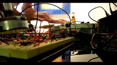 synth on a breadboard