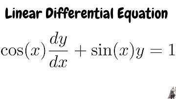 Linear Differential Equation cos(x)dy/dx + sin(x)y = 1