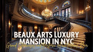Inside a Beaux Arts Luxury Mansion in NYC with Grand Staircases and Historic Architectural Flair