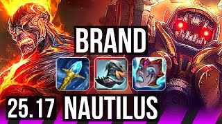 BRAND & Senna vs NAUTILUS & Jinx (SUP) | KR Master | 25.17