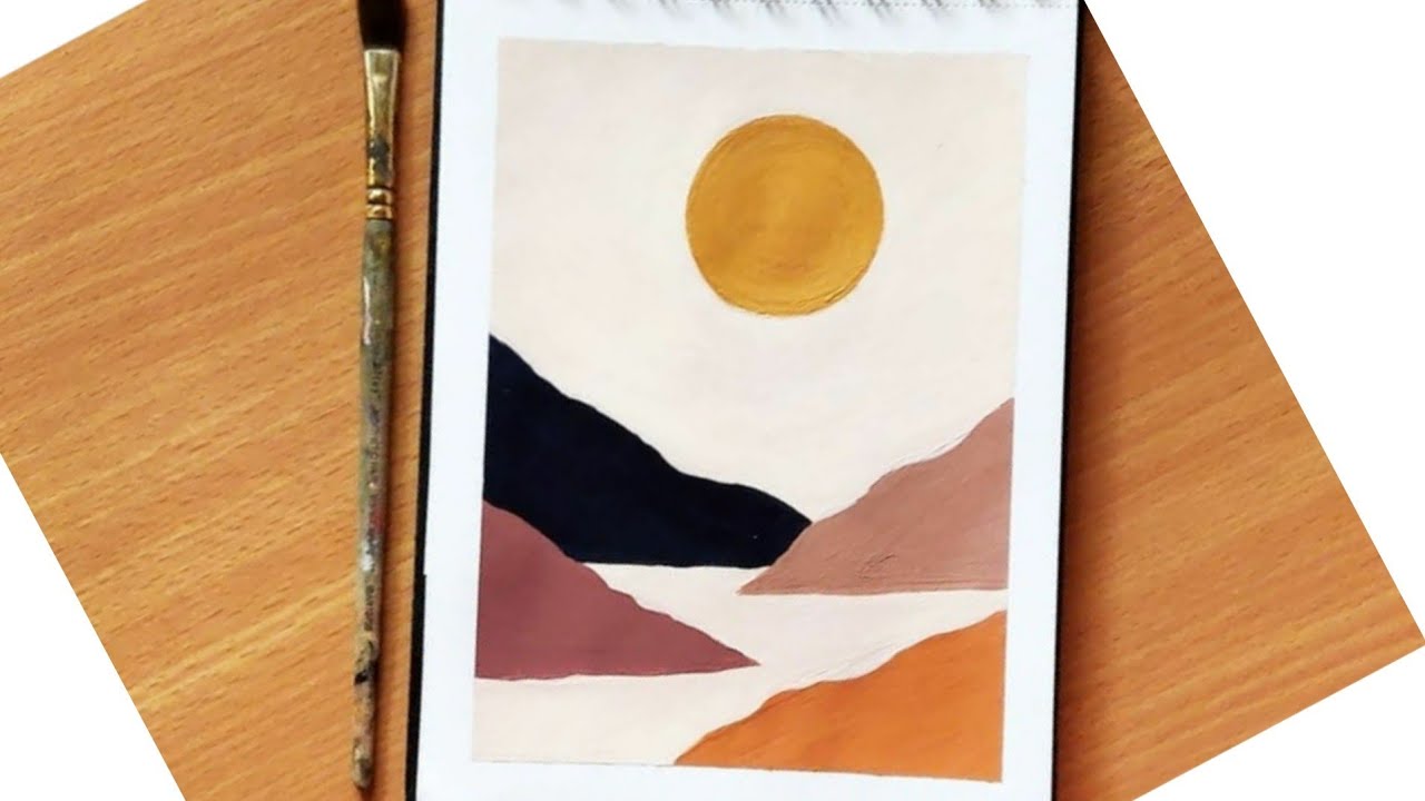 very easy painting | atheistic painting | how to draw painting for beginners |