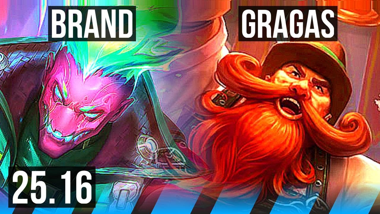 BRAND vs GRAGAS (MID) | 900+ games, 9/4/16 | KR Master | 25.16