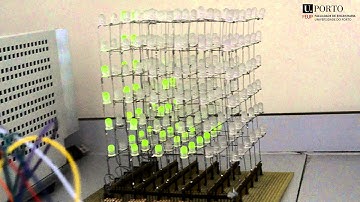 LED Cube Spectrum Display using a PIC32