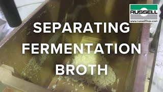 Bulk slurry separator for fermentation broth - Russell Liquid Solid Separator™