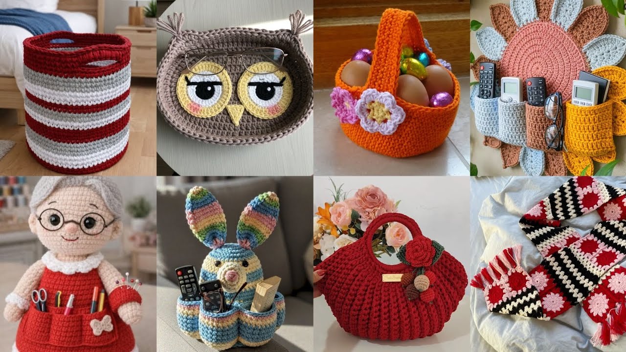 Most beautiful & attractive crochet handmade home decor ideas new design part D 2026 