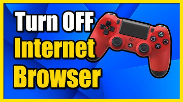How to TURN OFF Internet Browser on PS4 Console (Parental Controls)