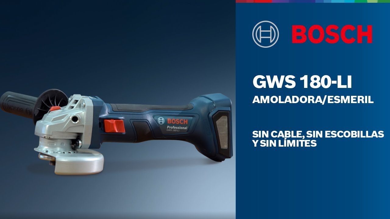 Amoladora Inalámbrica GWS 180-LI - ¡Sin cable, sin escobillas y sin  límites! - YouTube