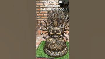 Phật Chuẩn đề bằng đồng #độclạcầnthơ #đồcổ #đồcổxưa #cổvật #lưđồng #đồđồng