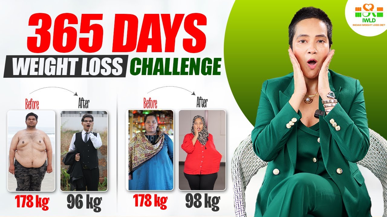 365 Days Weight Loss Challenge | Lose 50-70 Kgs Naturally with IWLD App | Indian Diet Plan by Richa