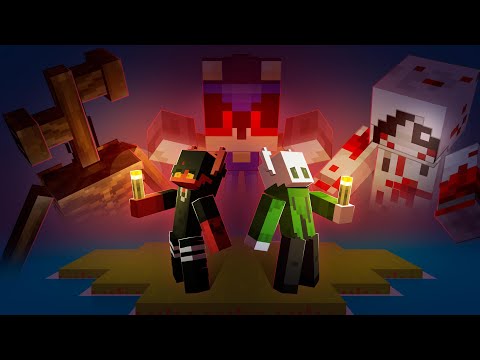 WE CRASHED ON A CURSED ISLAND IN MINECRAFT