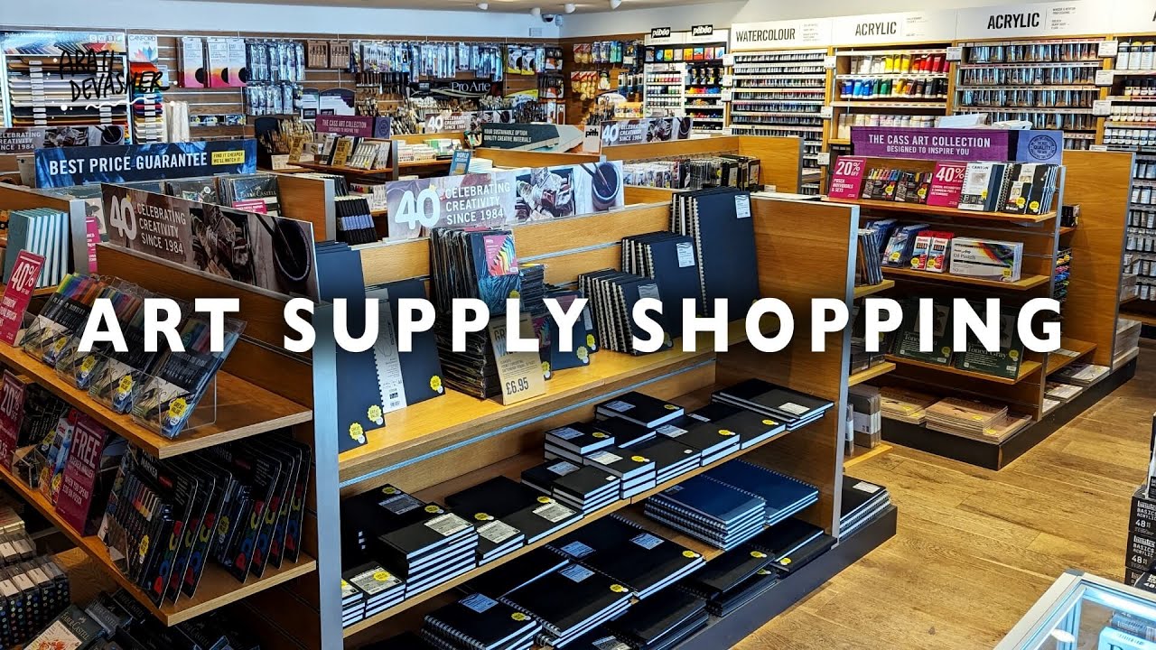 CASS ART in Hampstead, London – come ART SUPPLIES SHOPPING with Me / What I Bought: Little Art Haul