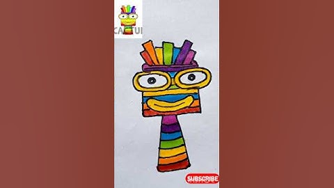 #Sprunki oc Seven( Number block) Phases #Drawing Art incredinox....