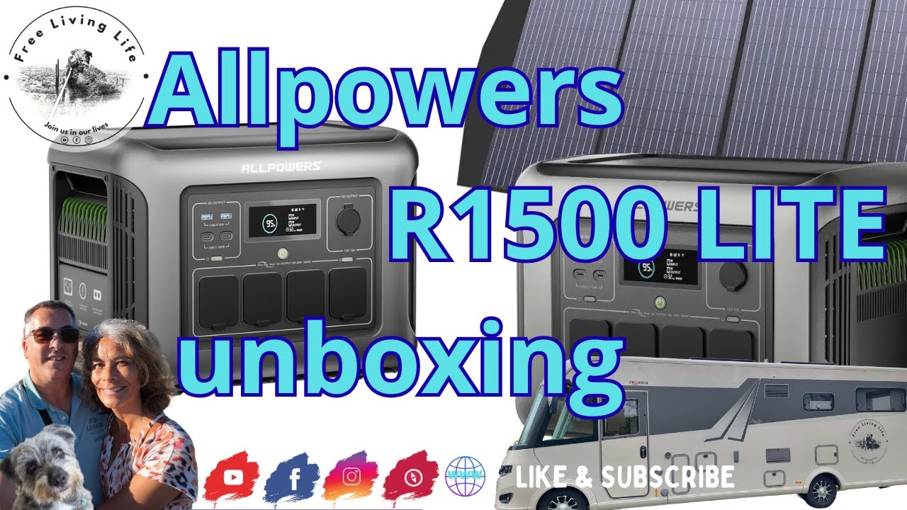 ALLPOWERS R1500 Lite unboxing & eerste indruk – campervanlife powerstation Free Living Life 