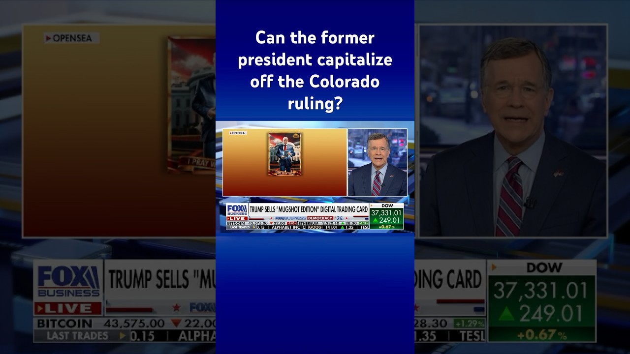 Trump sells ‘mugshot edition’ digital trading card amid legal woes #shorts