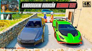 Driving Lamborghini Huracán STO Mod Test | BeamNG Extreme Supercar Using Logitech G29 screenshot 5