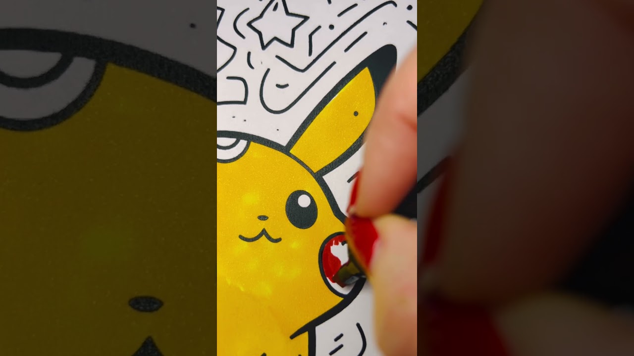 POKÉMON PIKACHU COLORING PAGES 