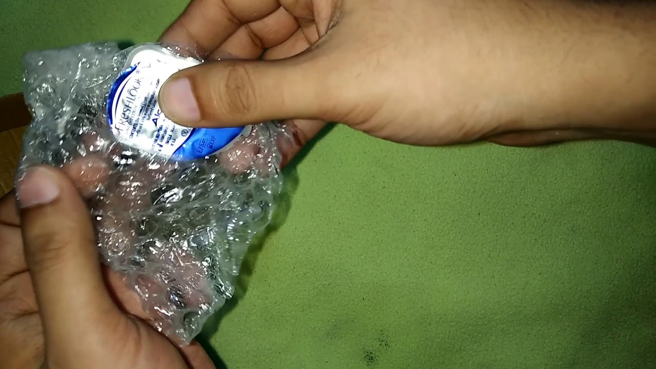 Unboxing of Color Contact Lens Free Trial Sample YouTube