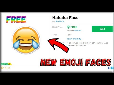 How To Get Emoji Faces For Free How To Get Free Face Roblox Youtube - roblox tix emoji
