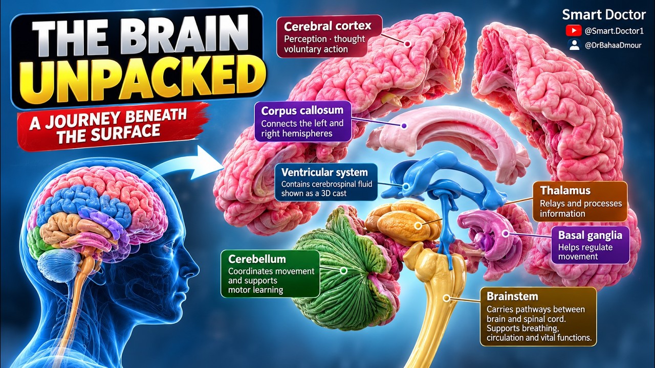 Inside the Human Brain: Every Major Structure Explained in 3D 🧠 - YouTube
