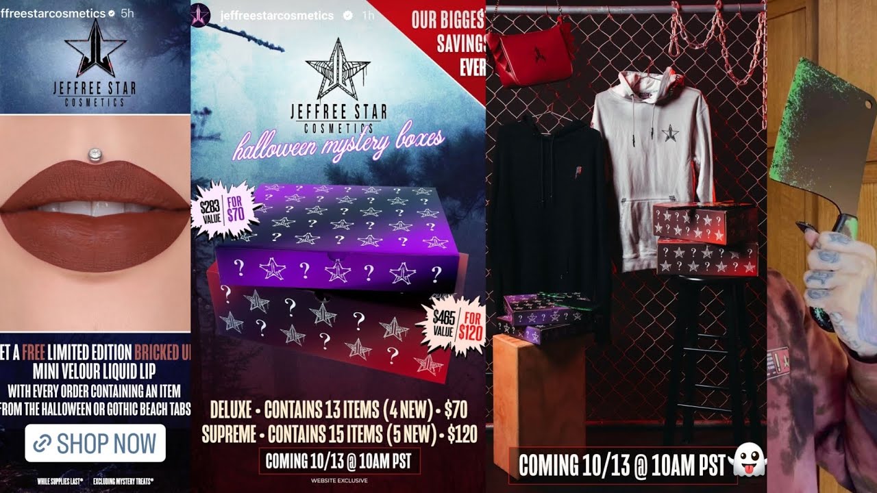 JEFFREE STAR HALLOWEEN MYSTERY BOX AND COLLECTION 2023 YouTube