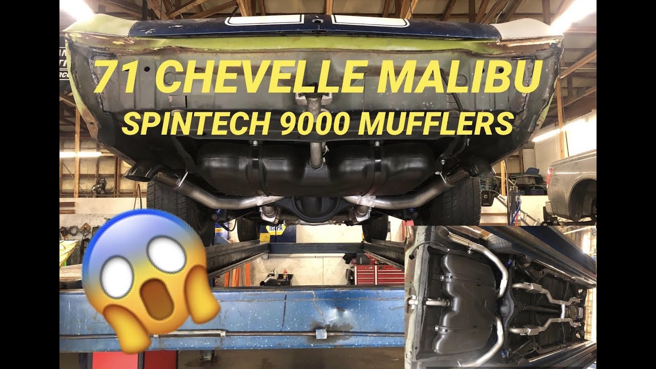 Spintech 9000 Mufflers 3” Exhaust w/ HPipe 1971 Chevelle Malibu