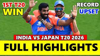 Full India vs Japan T20 Match Full Highlights 2026 | India vs Japan Highlights News