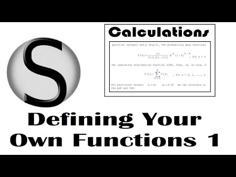 4.20 SMath Studio: Defining Your Own Functions (Part 1)