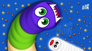 WORMS ZONE epic Gameplay Top 1 | video #547 | slitherio wormate biggest snake io🐍 game | LUKIRAZONE