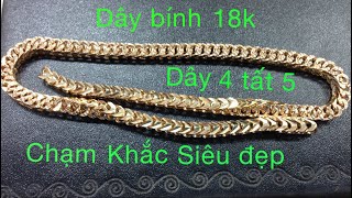 Dây bính 18k chạm khắc siêu đẹp fullHD