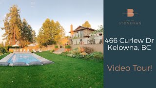 SOLD  Single Family Home Video Tour  466 Curlew Dr, Kelowna, BC