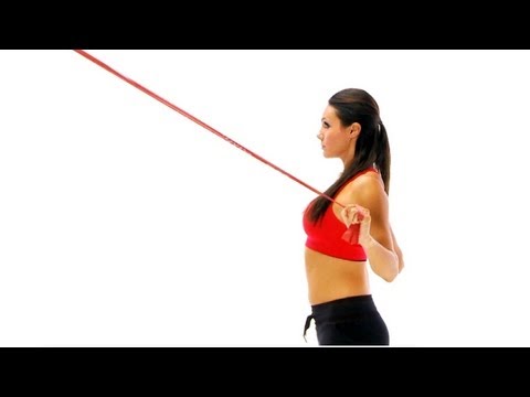 Shoulder exercises - Lat Pulldown with band