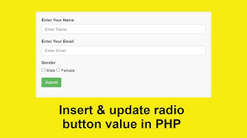Radio button value insert, edit & update in PHP MySQL Database with Source Code