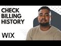 How to Check Billing History on Wix (2026) | Wix Account Tutorial