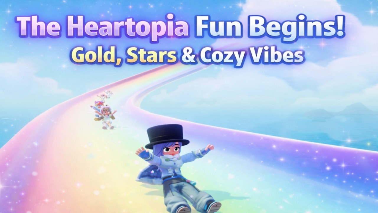 The Heartopia Fun Begins! Gold, Stars & Cozy Vibes