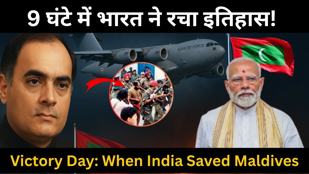 भारत ने सिर्फ 9 घंटे में मालदीव को बचाया | Operation Cactus Explained | India Maldives Victory Day