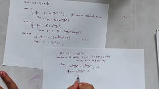 Time complexity of Recurrence relation using master method