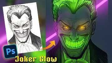 Joker Anime Sketch Glow Step By Step-EP 6- Full Tutorial Neazy Khan