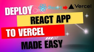How to deploy react apps to vercel