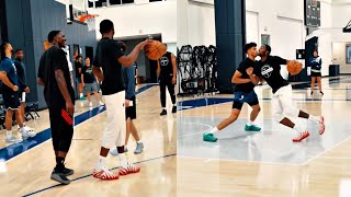 Jonathan Kuminga first workout with Anthony Edwards & Timberwolves 🔥
