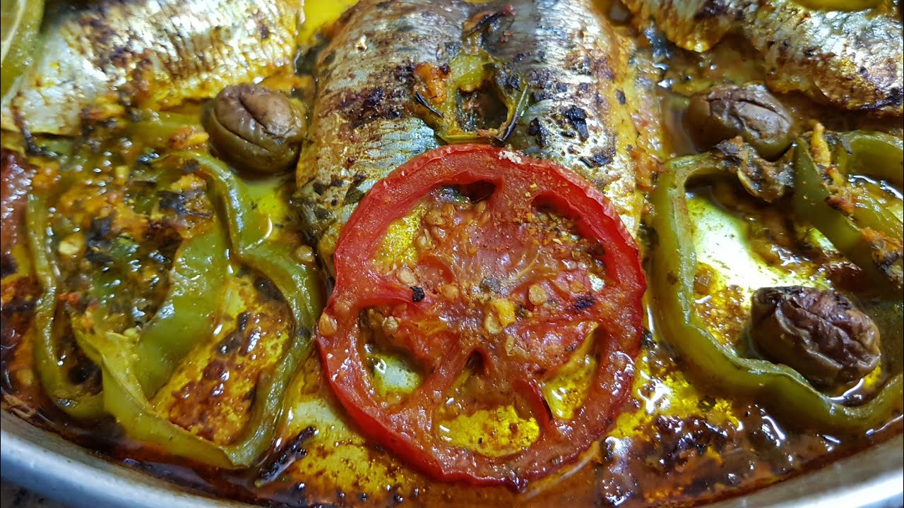 طاوة (صينية) السردين في الفرن 👌👌👌👌