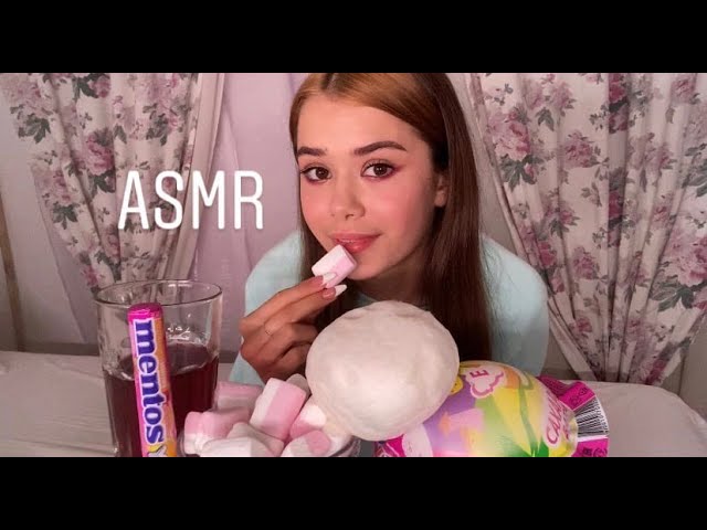 ASMR EATING CANDY|MARSHMALLOW| COTTON CANDY/АСМР ИТИНГ СЛАДОСТЕЙ|МАРШМЕЛЛОУ|СЛАДКАЯ ВАТА