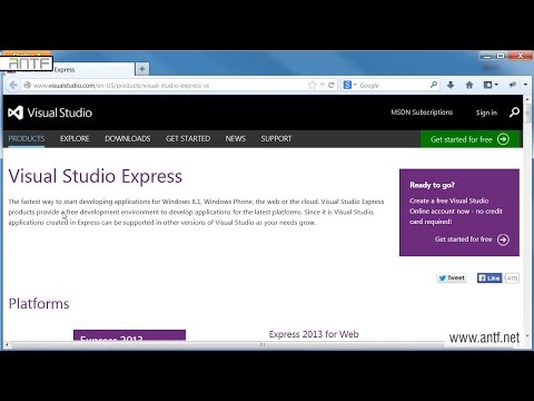 C# 102 - Installing Microsoft Visual Studio (Dr. ANTF)