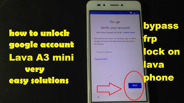 how to bypass googel account lock on lava A3 mini easy solution