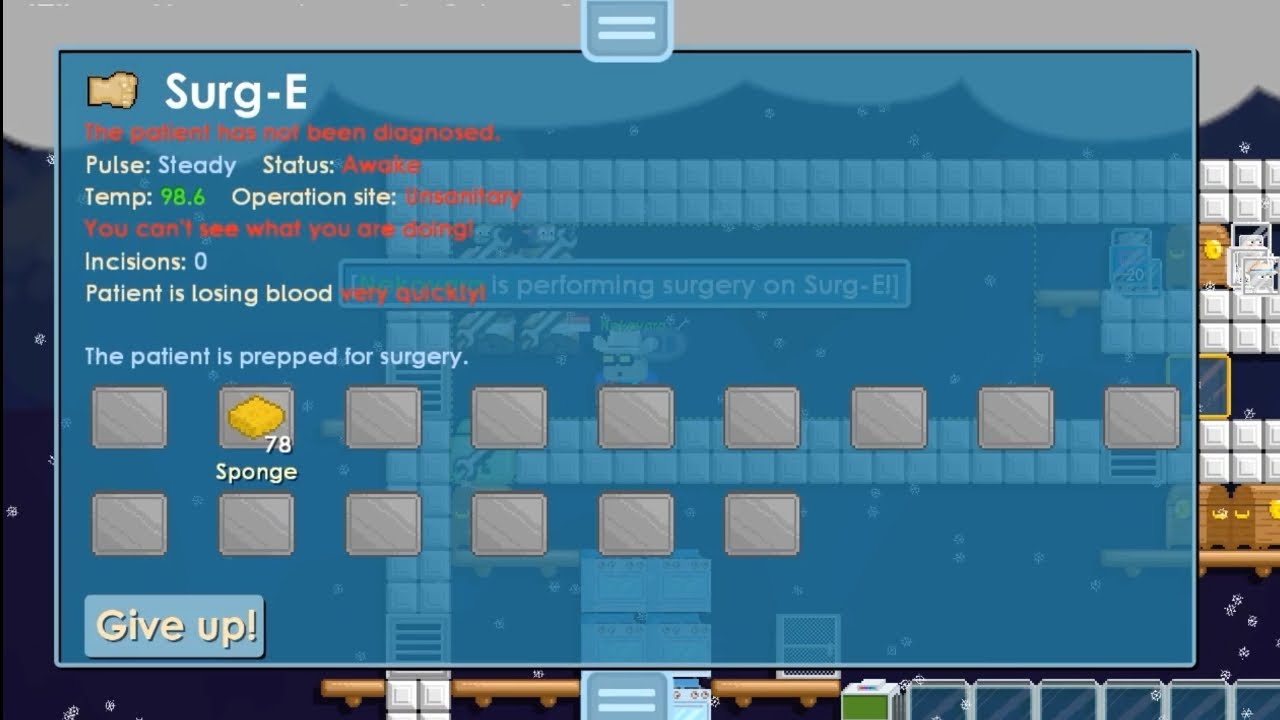 First surgery for Massive Trauma get completed Epic Quest Growtopia